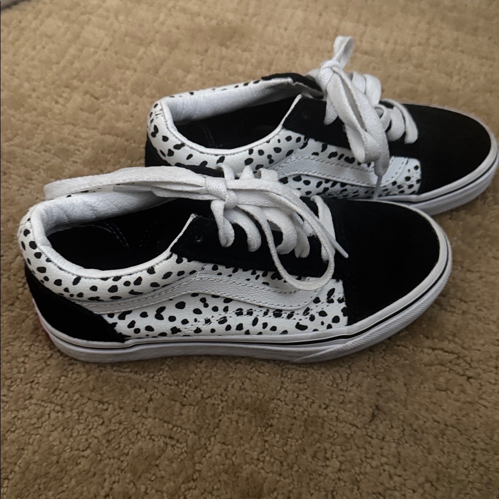 Vans Old School Dalmatian Black and White Sneakers Size 13